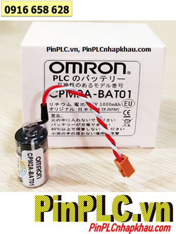 Omron CPM2A-BAT01; Pin nuôi nguồn Omron CPM2A-BAT01 lithium 3.6v 1/2AA 1000mAh /X.xứ NHẬT 